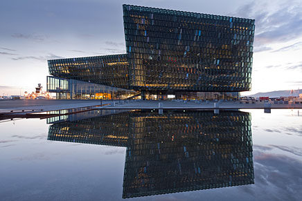 Harpa Eldborg concert hall Reykjavik Iceland