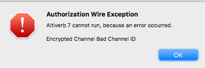 Authorization Wire Exception invalid size