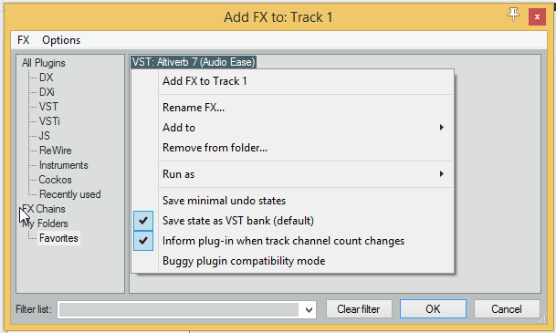 av7 reaper surround settings