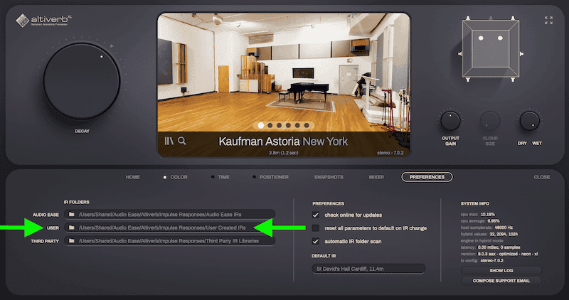 Altiverb 8 user irs prefs