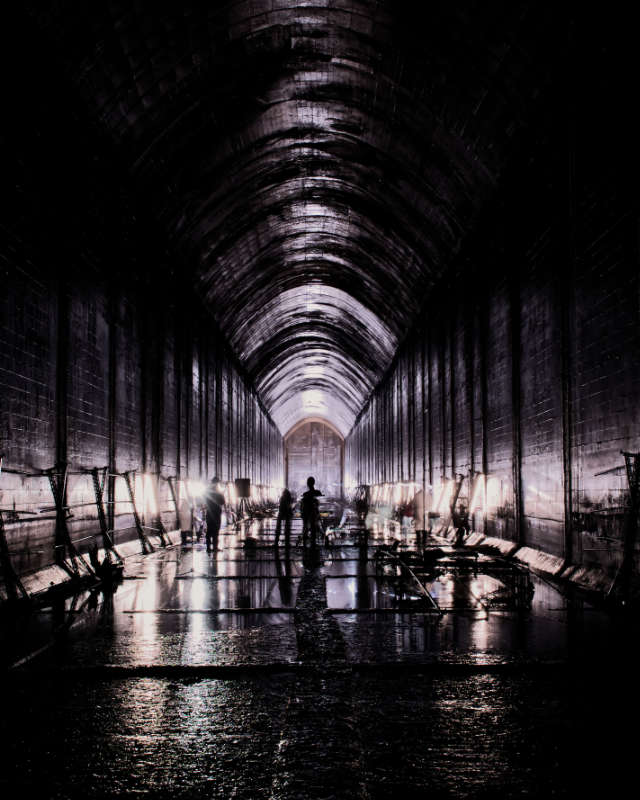 Undergrond diesel storage tank, Inchindown, Scotland, Worlds longest reverb