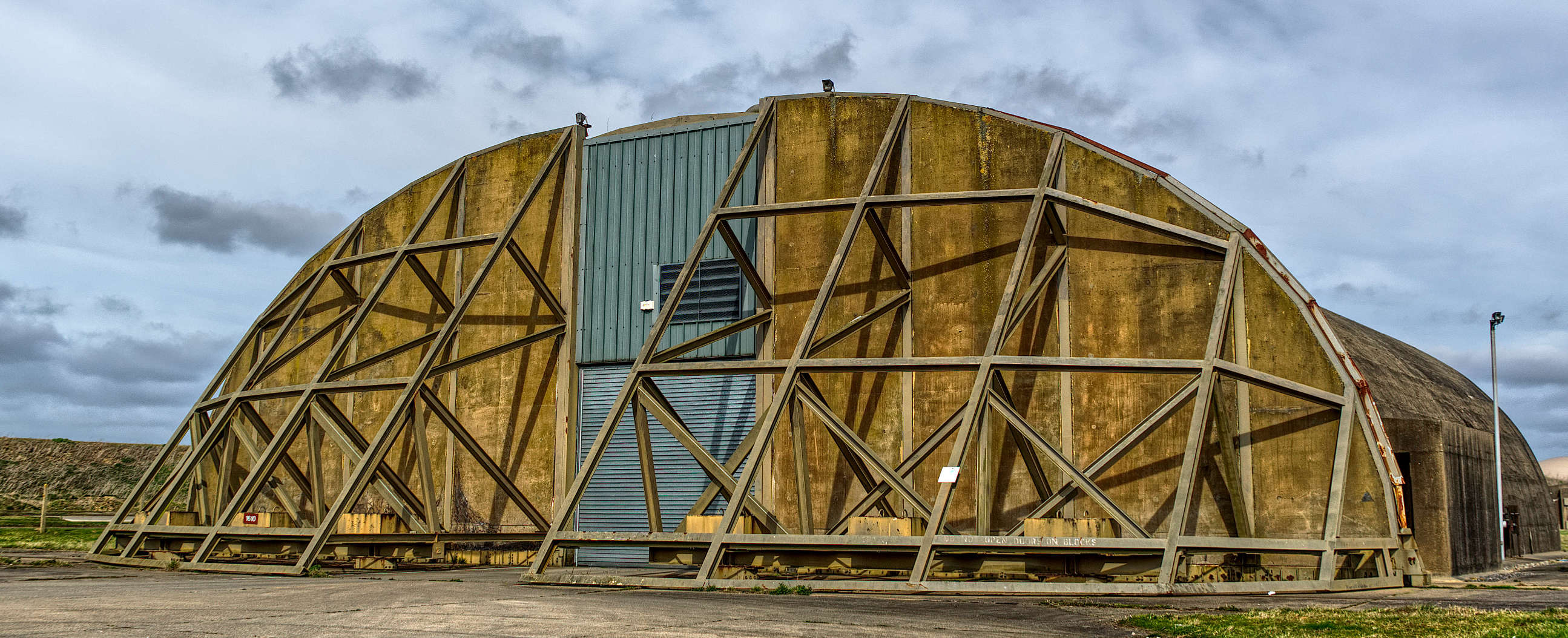 RAF aircraft hangar, UK